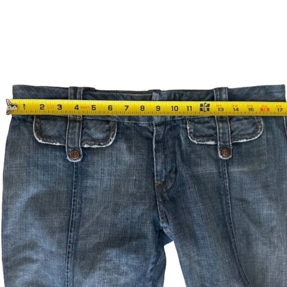 Citizens Of Humanity Cropped Low-Rise Denim Jeans Med Wash Size 32 Style 024-011 - Picture 9 of 11